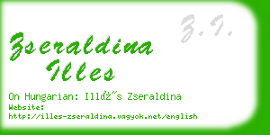 zseraldina illes business card